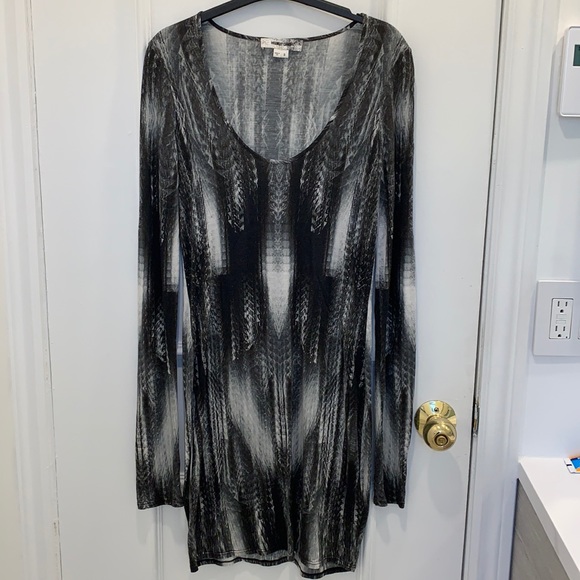 Helmut Lang Dresses & Skirts - Helmut Lang Vertebrae Print Dress Size S
